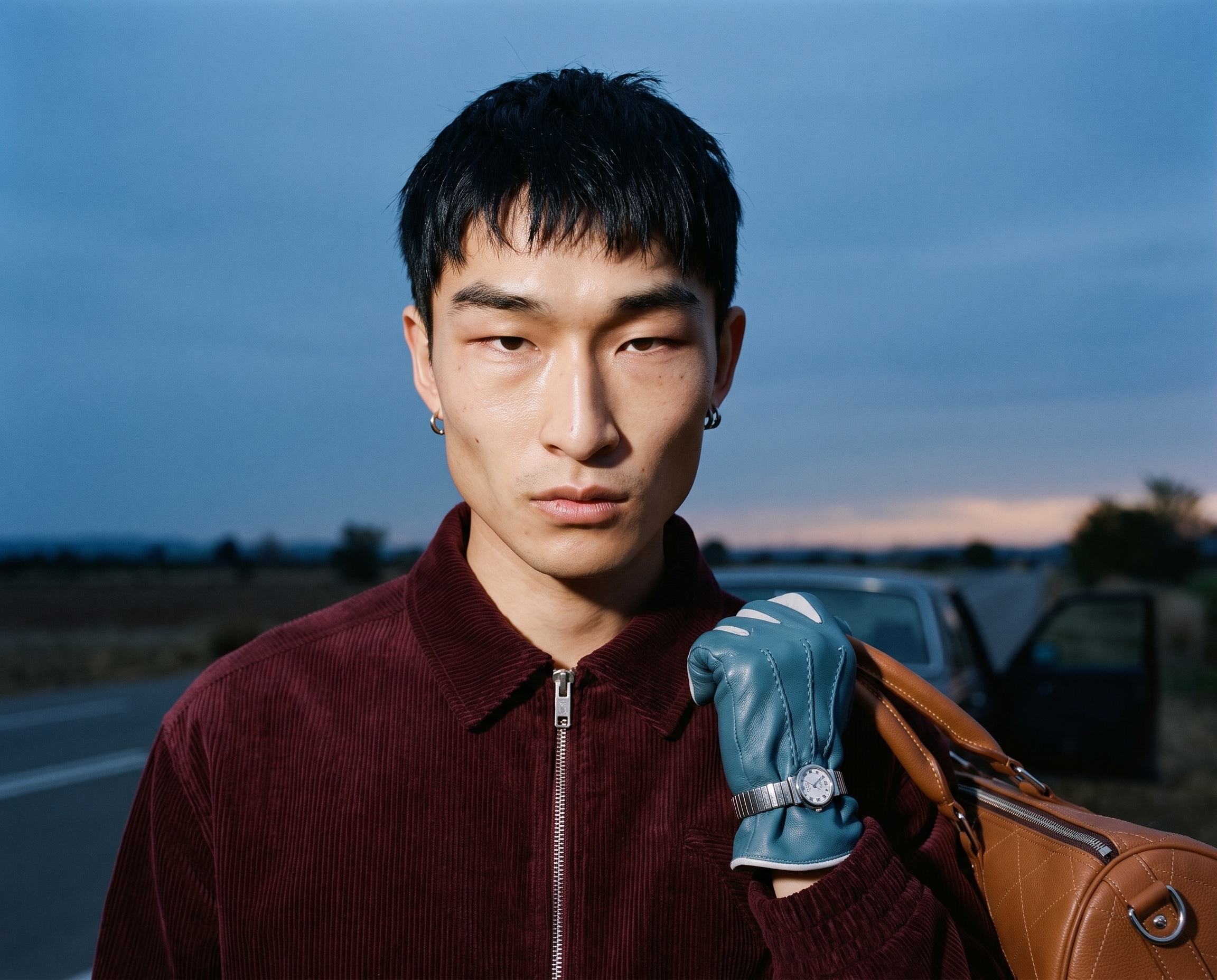 Corduroy Jacket and Carpenter Jeans: portrait