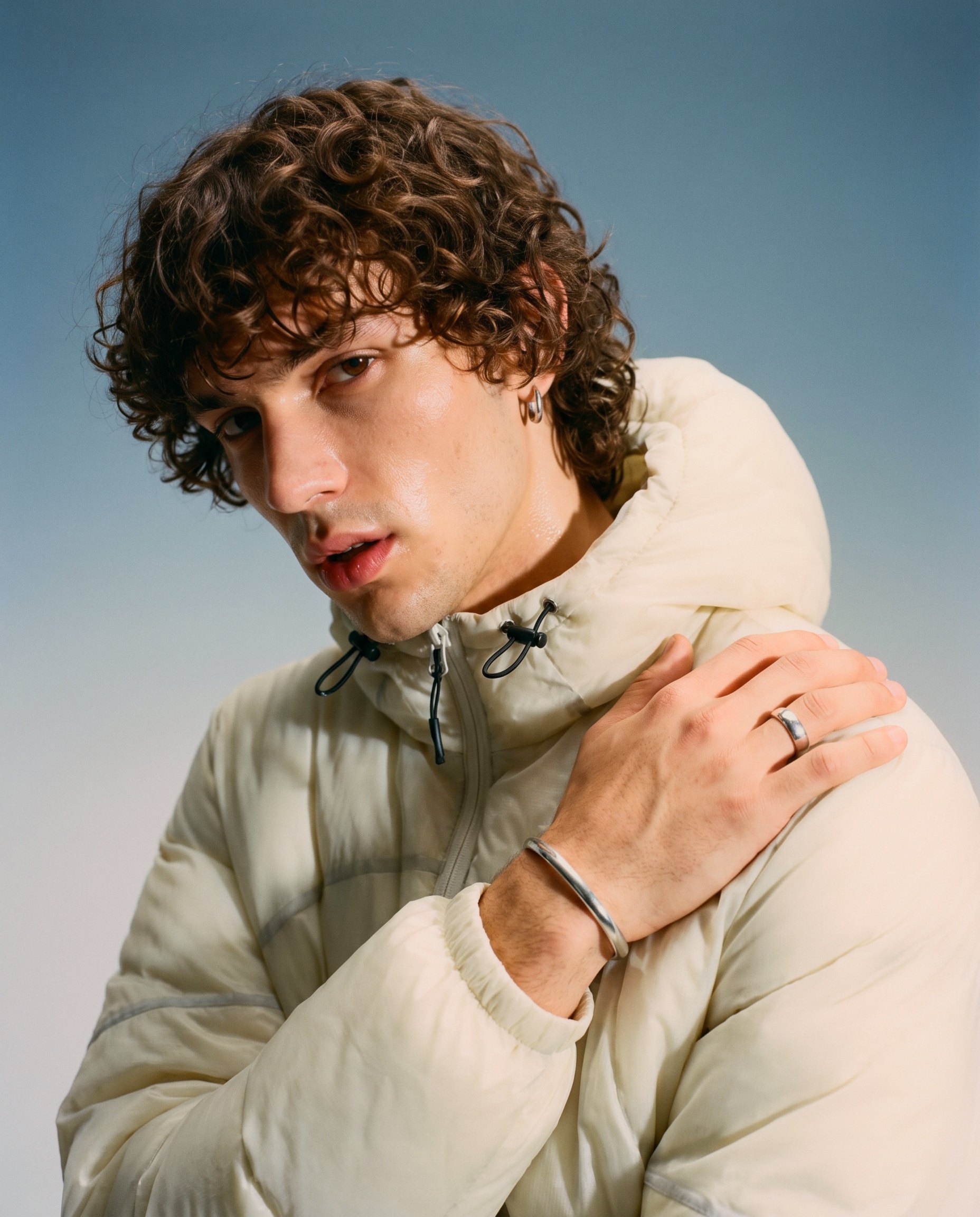 Padded Hooded Jacket and 2-in-1 Shorts: studio close